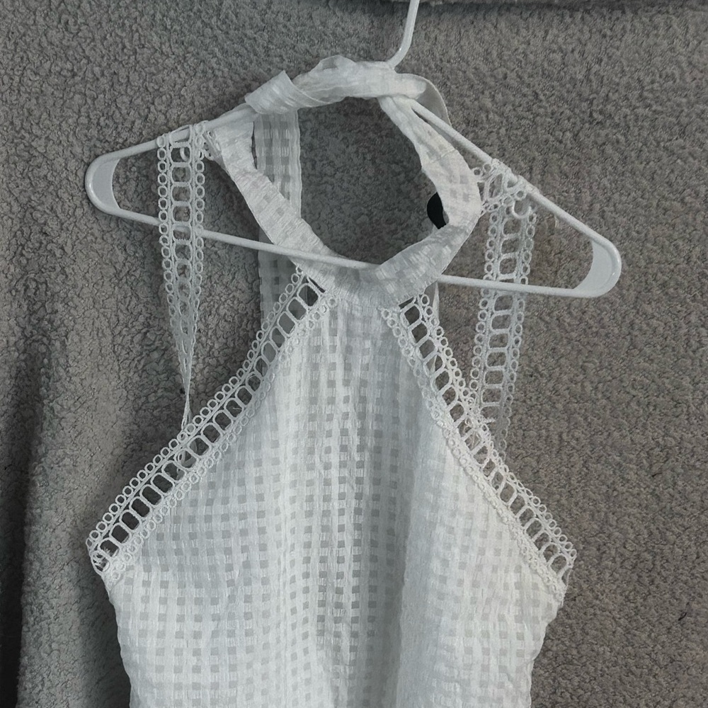 Chic Halter White Dress